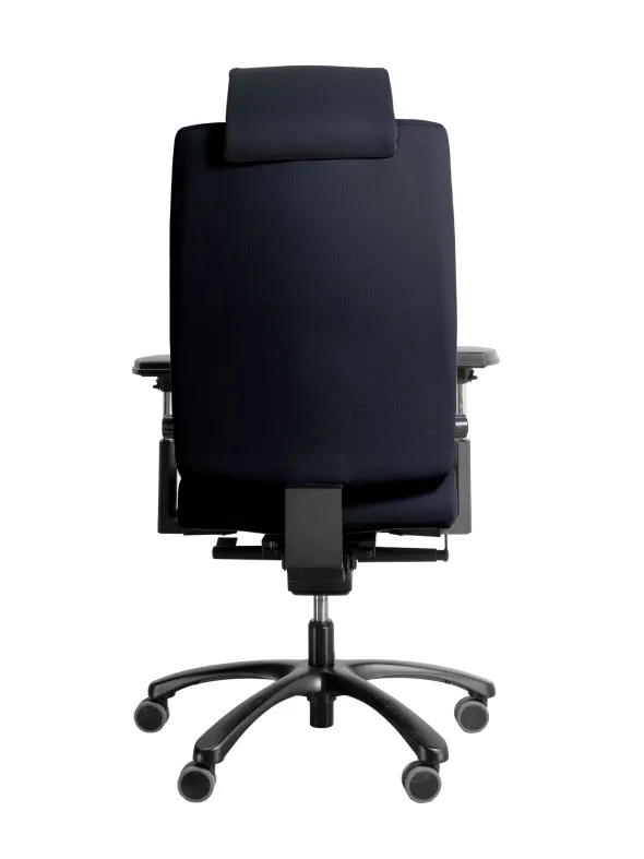 Fauteuil de bureau Haka - avec têtière - tissu - pour personne de grande taille