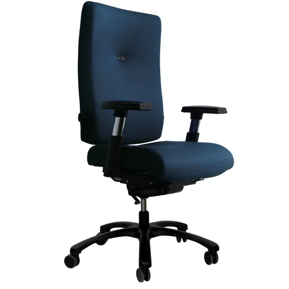 Fauteuil de bureau Haka - tissu - pour personne de grande taille