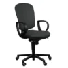 Fauteuil de bureau Jump - textile enduit anthracite - roulette sol dur