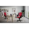 Fauteuil de bureau Jump - tissu noir - roulette sol dur