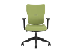 Fauteuil de bureau Let's B - textile enduit - piétement noir