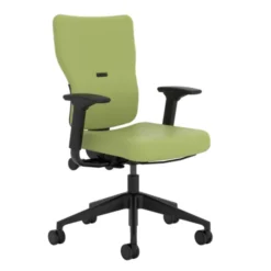Fauteuil de bureau Let's B - textile enduit - piétement noir