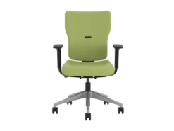 Fauteuil de bureau Let's B - textile enduit - piétement gris