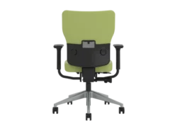 Fauteuil de bureau Let's B - textile enduit - piétement gris