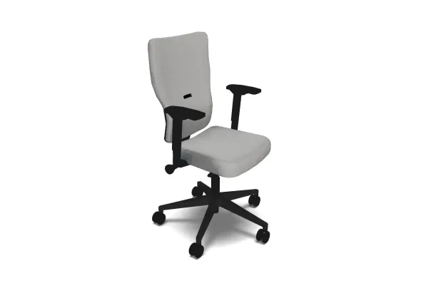 Fauteuil de bureau Let's B - tissu - piétement noir