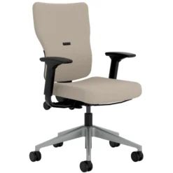 Fauteuil de bureau Let's B - tissu - piétement gris