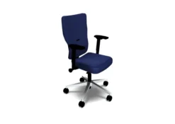 Fauteuil de bureau Let's B - tissu - piétement gris