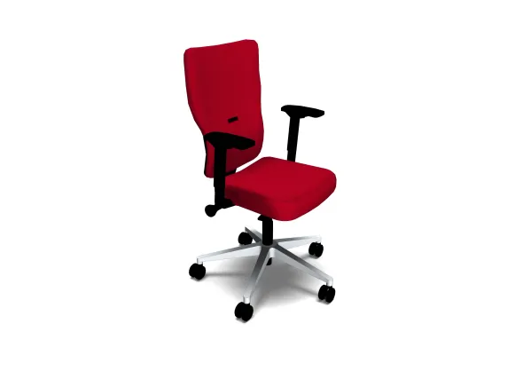 Fauteuil de bureau Let's B - tissu - piétement gris