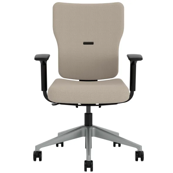 Fauteuil de bureau Let's B - tissu - piétement gris