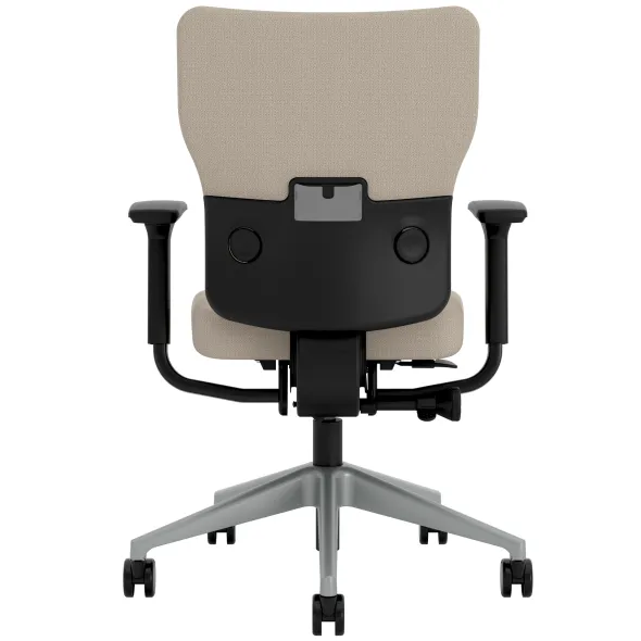 Fauteuil de bureau Let's B - tissu - piétement gris