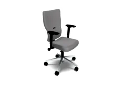 Fauteuil de bureau Let's B - tissu - piétement gris
