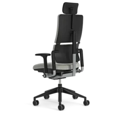 Fauteuil de bureau Please - tissu - piétement époxy - accoudoirs 3D - avec appui-tête