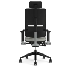 Fauteuil de bureau Please - tissu - piétement époxy - accoudoirs 3D - avec appui-tête