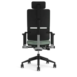Fauteuil de bureau Please - tissu - piétement époxy - accoudoirs 4D - avec appui-tête