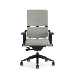 Fauteuil de bureau Please - tissu - piétement époxy - accoudoirs 3D