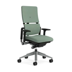 Fauteuil de bureau Please - tissu - piétement époxy - accoudoirs 4D
