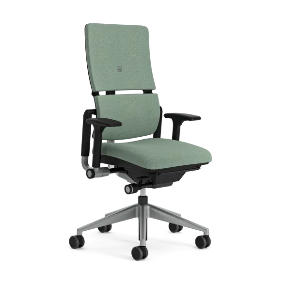 Fauteuil de bureau Please - tissu - piétement époxy - accoudoirs 4D