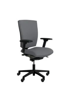 Fauteuil de bureau Reva Plus - tissu - piètement noir