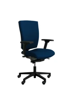 Fauteuil de bureau Reva Plus - tissu - piètement noir