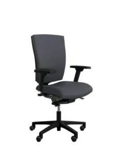 Fauteuil de bureau Reva Plus - tissu - piètement noir