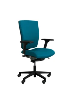 Fauteuil de bureau Reva Plus - tissu - piètement noir