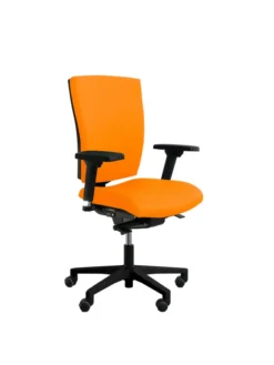 Fauteuil de bureau Reva Plus - tissu - piètement noir