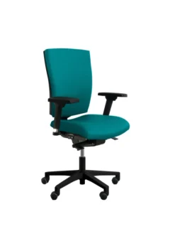 Fauteuil de bureau Reva Plus - tissu - piètement noir