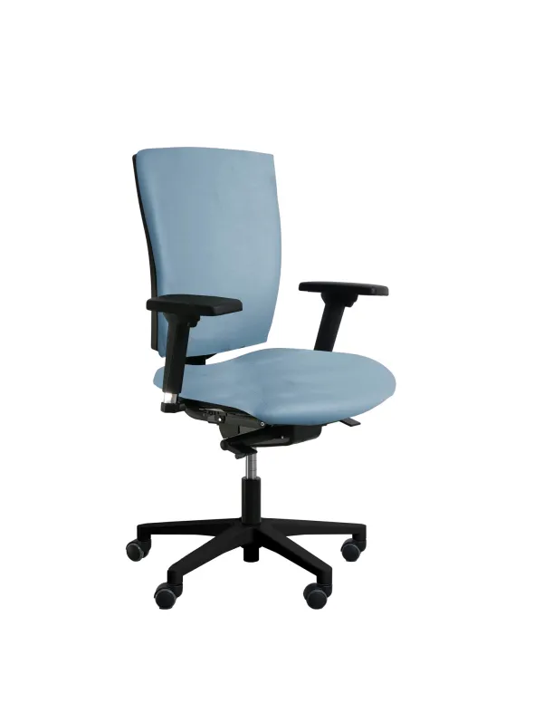 Fauteuil de bureau Reva Plus - textile enduit - piètement noir