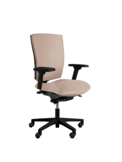 Fauteuil de bureau Reva Plus - textile enduit - piètement noir