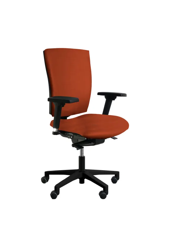 Fauteuil de bureau Reva Plus - textile enduit - piètement noir