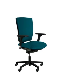 Fauteuil de bureau Reva Plus - textile enduit - piètement noir