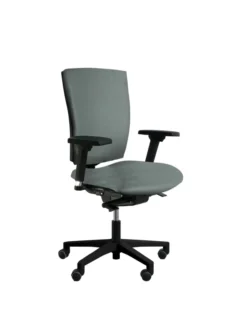 Fauteuil de bureau Reva Plus - textile enduit - piètement noir