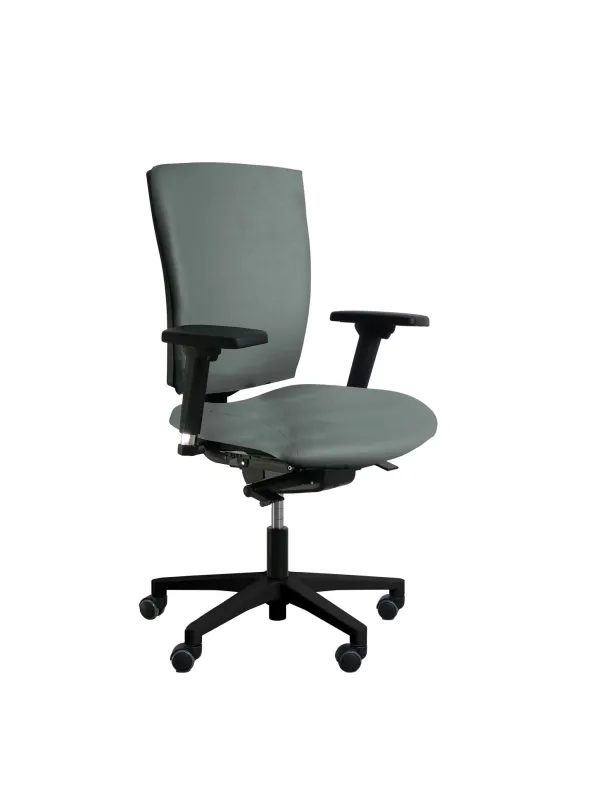 Fauteuil de bureau Reva Plus - textile enduit - piètement noir