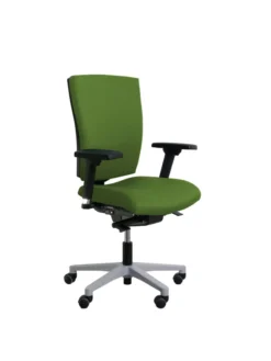Fauteuil de bureau Reva Plus - tissu - piètement gris alu