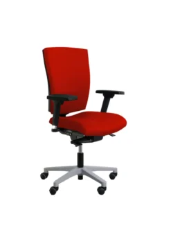 Fauteuil de bureau Reva Plus - tissu - piètement gris alu
