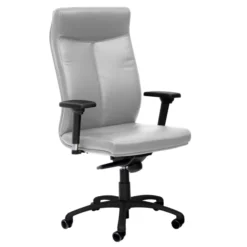 Fauteuil de bureau Sonata - cuir - piétement noir