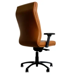 Fauteuil de bureau Sonata - cuir - piétement noir
