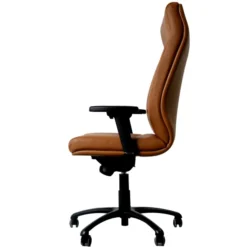 Fauteuil de bureau Sonata - cuir - piétement noir