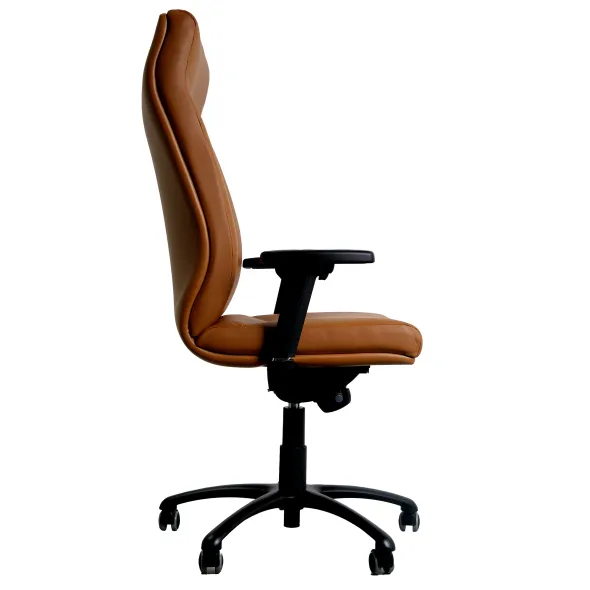 Fauteuil de bureau Sonata - cuir - piétement noir