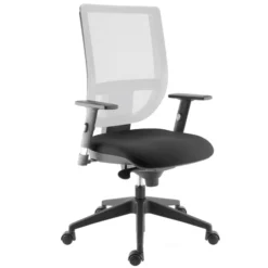 Fauteuil de bureau Tertio - assise tissu - dossier résille