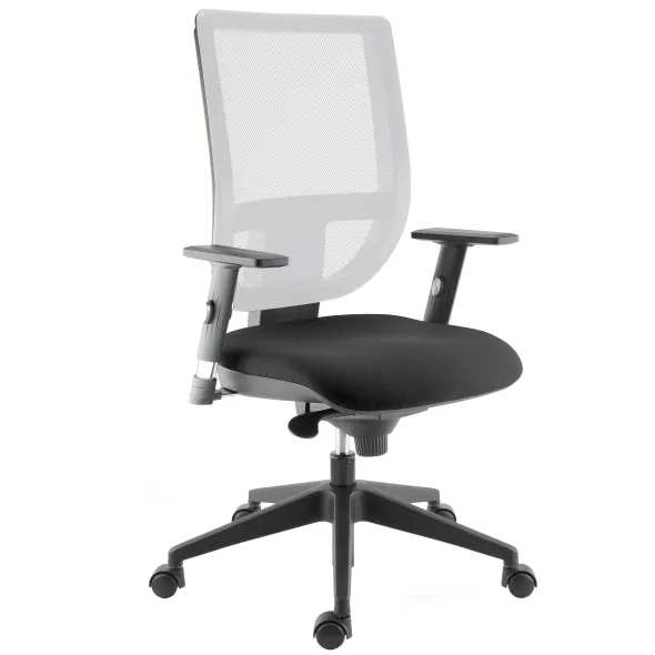 Fauteuil de bureau Tertio - assise tissu - dossier résille