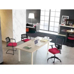 Fauteuil de bureau Tertio - assise tissu - dossier résille