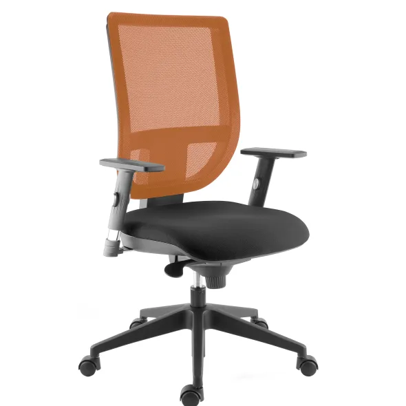 Fauteuil de bureau Tertio - assise tissu - dossier résille