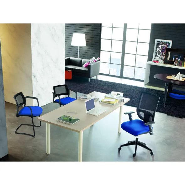 Fauteuil de bureau Tertio - assise tissu - dossier résille