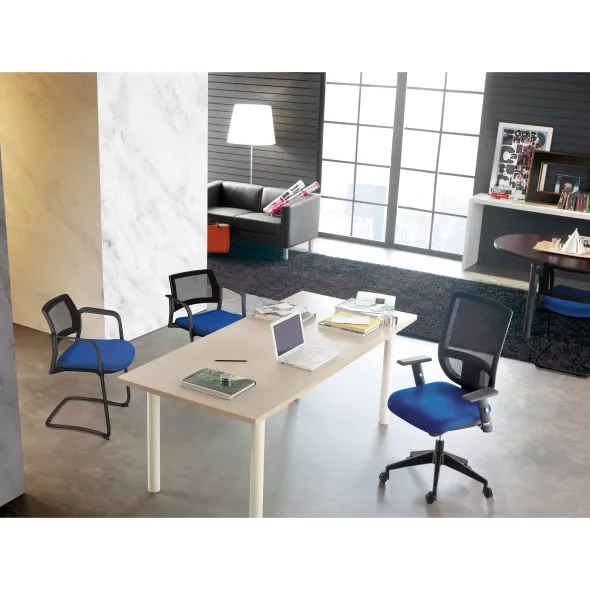 Fauteuil de bureau Tertio S - assise tissu - dossier résille