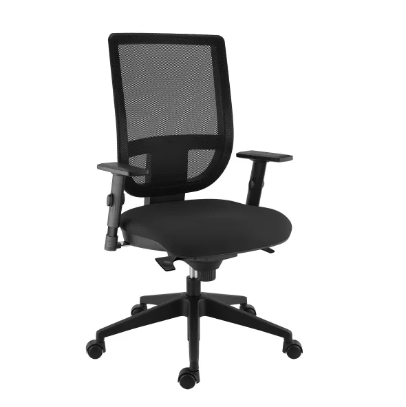 Fauteuil de bureau Tertio S - assise tissu - dossier résille