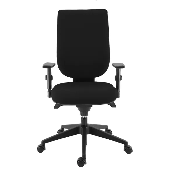 Fauteuil de bureau Tertio S - tissu noir panthère 009 - roulette pour sol dur
