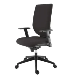 Fauteuil de bureau Tertio S - tissu gris anthracite 172 - roulette pour sol dur