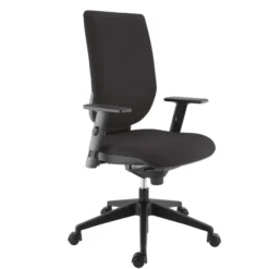 Fauteuil de bureau Tertio S - tissu gris anthracite 172 - roulette pour sol dur