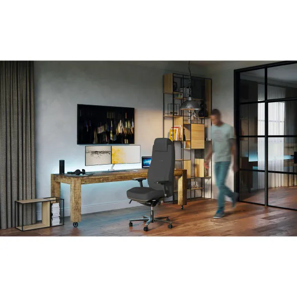 Fauteuil de bureau à usage intensif Ever - tissu